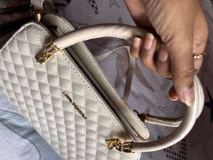 Off-white Quilted Handheld Bag