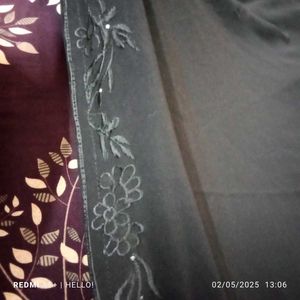 Black Abaya Dupatta