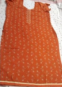 Floral Orange Pant Suit