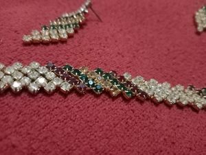 Stone Choker Necklace Set