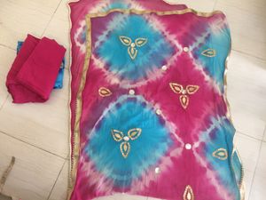 Blue churidar set