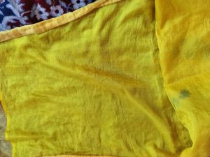Embroidered Yellow Kurti