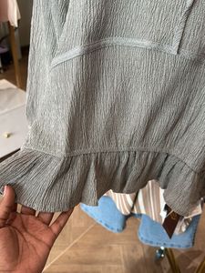 Korean Gray Long Sleeve Top