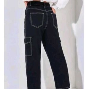 Black Cargo Jeans Trendy