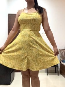 Yellow Backless Dress - Small size