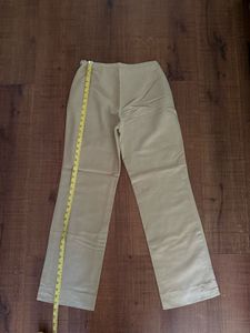 Khaki Straight Leg Trousers