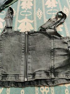 Denim Sleeveless Top