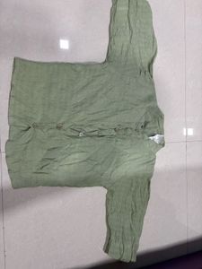 Green Button-Up Top