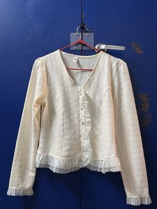 Elegant Cream Tweed Jacket