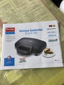 New !Sandwich Maker Prestige W/ Warranty Card