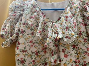 🤍Floral Print Midi Dress🤍