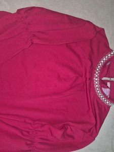 Beautiful Burgundy Embellished Top