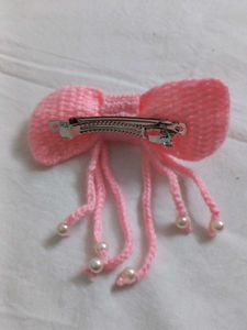 Pink Bow Hair Accessory
