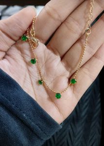 Emerald Chain Bracelet