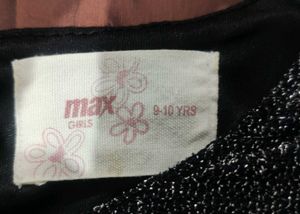 Black shimmer party dress