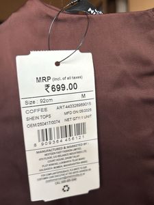 Elegant Brown Long Sleeve Top