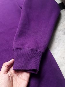 Branded Purple Oversized Sweat Shirt For Girls