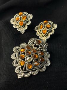 Heart Pendant &amp; Earring Set