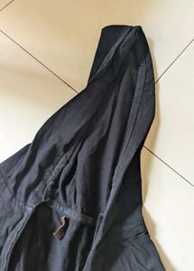 Sleeveless Black Hoodie Unisex