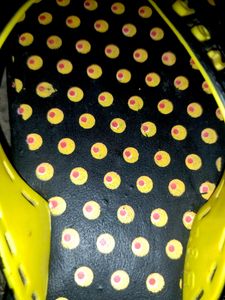 Yellow Red Dot Design Slipper ||  Plastic Foam