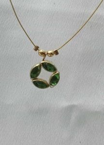 Green Stone Fashion Necklace