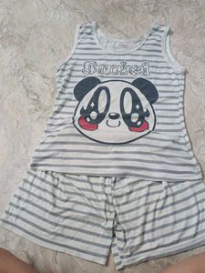 Cute Panda Pajama Set