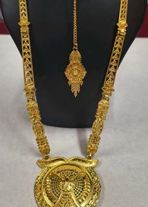 Jewellery Ranihar 3 in 1 Elegant Gold-Tone Necklac