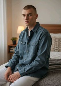 New 🔖Stylish Blue Denim Shirt