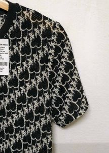 Trendy New Patterned Short Sleeve Top