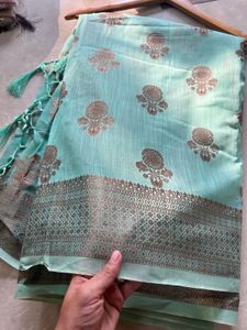 Green Chanderi Saree