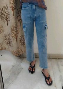 Blue Cargo Jeans