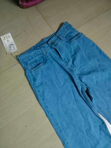 Blue Wide Leg Jeans