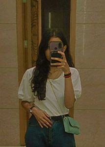 White Puff Sleeves Top