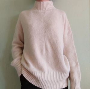 Cozy Blush Pink Turtleneck