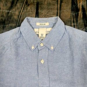 Light Blue Short Sleeve Button-Down Shirt