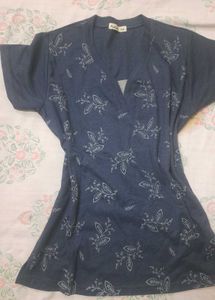 Blue Floral Print T-Shirt