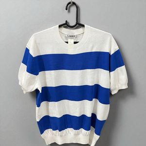 Imported Striped Knit Tee