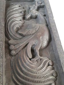 Beautiful Wood Crafted Peacock