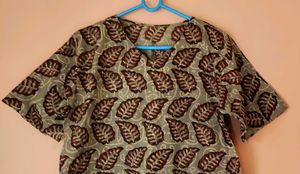 Leaf Print Top