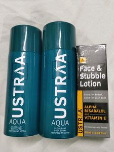 2Aqua DEO &amp; FACE STUBBLE LOTION COMBO