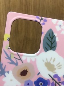 IPhone12ProMax Floral Print Pink Phone Cover