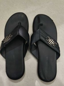 Tommy Hilfiger Black Flip Flops