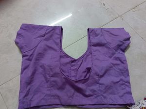 Purple Readymade Saree Blouse