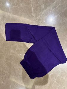 Purple Silk Embroidered Kurta Set