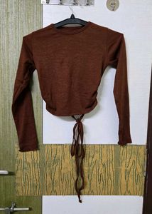 Brown Long Sleeve Top