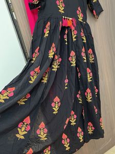 Pure 60-60 Cotton Designer Kurti Plazo Set