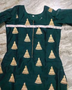 Green Kurta Set With Dupatta