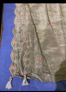 Organza Shimmer Party Wear Churidar Set