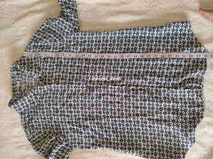 Patterned Long Sleeve Button-Down
