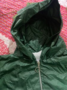 dark green cool crop jecket for girl &amp; women